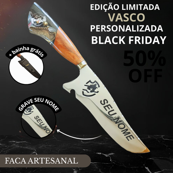Faca De Churrasco Do Vasco - Personalizada