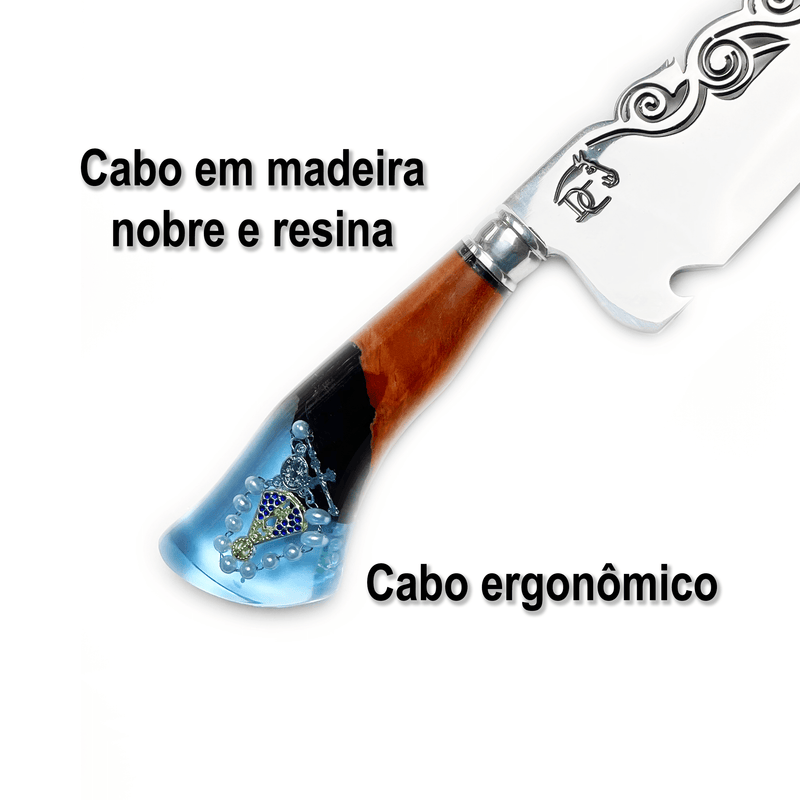 Faca Churrasco Artesanal Nossa Senhora Especial