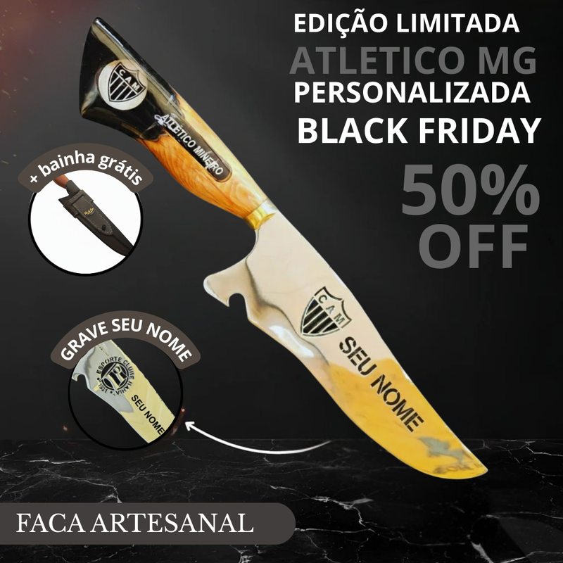 Faca De Churrasco Do Atlético MG - Personalizada