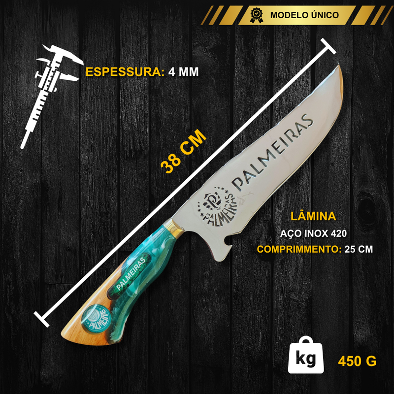 Faca De Churrasco Do Palmeiras - Personalizada