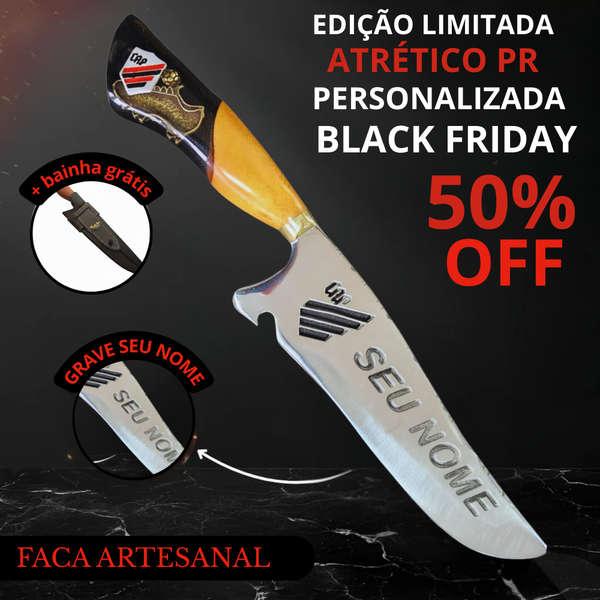 Faca De Churrasco Do Atlético PR- Personalizada